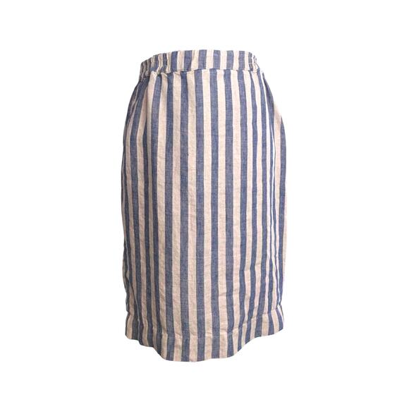 Bitte Kai Rand Vertical Stripes Linen Skirt - Picture 1 of 7